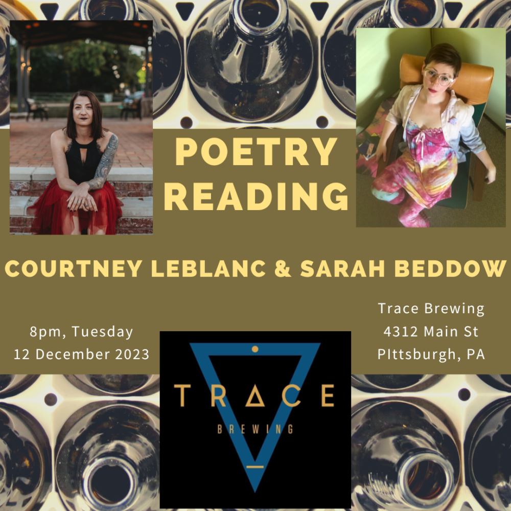 喉咙起义：诗歌朗读会，邀请Sarah Beddow和Courtney LeBlanc！